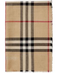 Burberry - Écharpe en laine mélangée à motif Vintage Check - Lyst