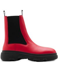 Burberry - Chelsea-Boots mit runder Kappe - Lyst