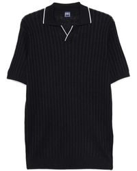 Fedeli - Ribbed V-Neck T-Shirt - Lyst