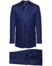 Canali - Single-Breasted Wool Suit - Lyst