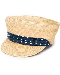 Maison Michel - Straw Sailor Cap - Lyst