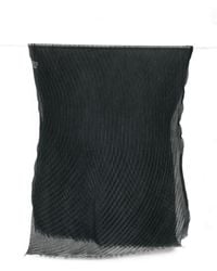 Issey Miyake - Pleated Frayed Scarf - Lyst