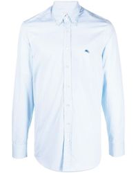 Etro - Striped Long-sleeve Shirt - Lyst