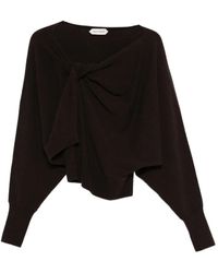 Alberta Ferretti - Trui Met Geknoopt Detail - Lyst