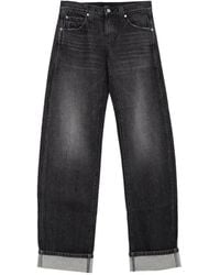 KHAITE - Cuffed Denim Jeans - Lyst