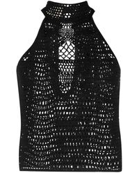 THE GARMENT - Crochet-Knit Halterneck Top - Lyst