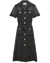 Prada - ポルカドット シャツドレス - Lyst