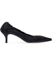 Bernardo - 1946 Manu Ruched Leather Pumps - Lyst