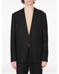 Maison Margiela - Collarless Signature Four-Stitch Jacket - Lyst