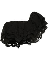 Charo Ruiz - Asymmetrische Top Met Broderie Anglaise Afwerking - Lyst