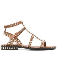 Ash - Precious Stud-Embellished Multi-Strap Sandals - Lyst