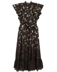 Cynthia Rowley - Floral-Print Maxi Dress - Lyst
