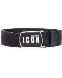 DSquared² - Logo-patch Buckle Belt - Lyst
