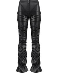 Manière De Voir - Caroline レザーフレアパンツ - Lyst