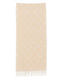 GANT - Monogram-Pattern Wool Scarf - Lyst