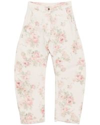 ViCOLO - Floral-Print Trousers - Lyst