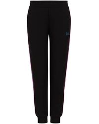 EA7 - Logo-Print Track Pants - Lyst