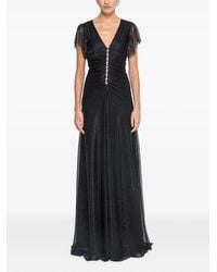 Nissa - Crystal-Detail Maxi Dress - Lyst