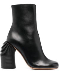 Off-White c/o Virgil Abloh - Leather Spring Ankle Boots - Lyst