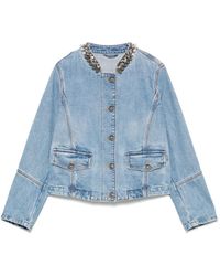 Ermanno Scervino - ビジュートリム デニムジャケット - Lyst