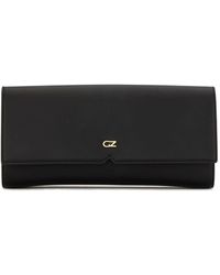 Womens Accessories Wallets and cardholders Giuseppe Zanotti Leather Notch Front Wallet in Black 