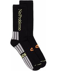 Aries - Logo Embroidered Socks - Lyst