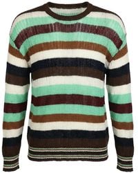 Valentino Garavani - Striped-Pattern Knitted Jumper - Lyst