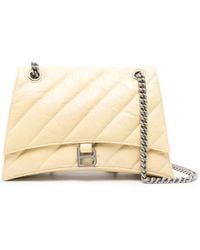 Balenciaga - Medium Crush Leather Shoulder Bag - Lyst