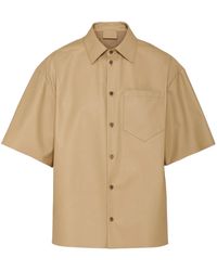 Prada - Leren Overhemd - Lyst