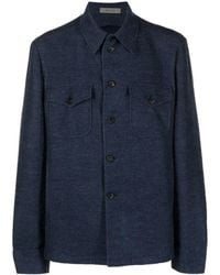 Corneliani - Jersey-Knit Long-Sleeve Shirt - Lyst