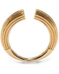Victoria Beckham - Cufflink Ribbed Ring - Lyst
