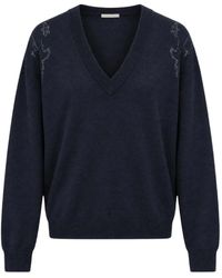 Zadig & Voltaire - Embellished V-Neck Sweater - Lyst
