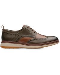 Clarks - Chantry Wing Brogue-Detail Derby Shoes - Lyst
