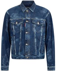 DSquared² - Frosted Oversized Jeans Jacket - Lyst