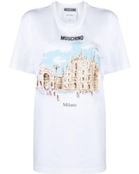 Moschino - T-Shirt aus Bio-Baumwolle - Lyst
