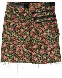 Undercover - Pantalones cortos con motivo floral en jacquard - Lyst