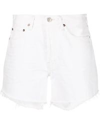 Agolde - Shorts Denim A Vita Alta Parker - Lyst