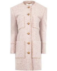 Chloé - Button Patch Pocket Coat - Lyst