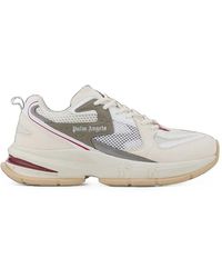 Palm Angels - Mesh-Panelled Leather Sneakers - Lyst