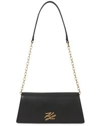 KARL LAGERFELD - Mini K/Autograph Flap Shoulder Bag - Lyst