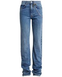 Essentiel Antwerp - Karlos Ruched-Hem Chain-Detail Jeans - Lyst