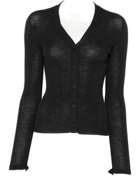 Cecilie Bahnsen - Ribbed-Knit V-Neck Cardigan - Lyst