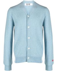 COMME DES GARÇONS PLAY - Cardigan Boutonné À Col V - Lyst