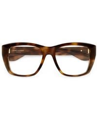 Saint Laurent - Lunettes De Vue À Effet Écailles De Tortue - Lyst
