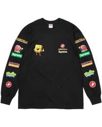Supreme - X Spongebob X Castelli Racing Long-Sleeves T-Shirt - Lyst