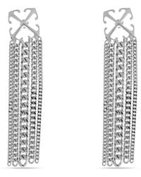 Off-White c/o Virgil Abloh - Arrows-Motif Chain-Link Earrings - Lyst