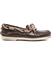 Golden Goose - Boat Mocassin Wrinkled Leather Upper With Accessories And Decorative Laces - Lyst