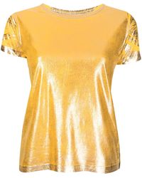 Madison Maison - Metallic Lamina T-Shirt - Lyst