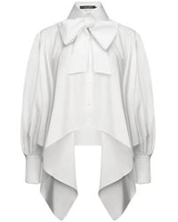 KARL LAGERFELD - Bow-Detail Voluminous Shirt - Lyst