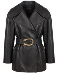 Gucci - Dionysus Leather Jacket - Lyst